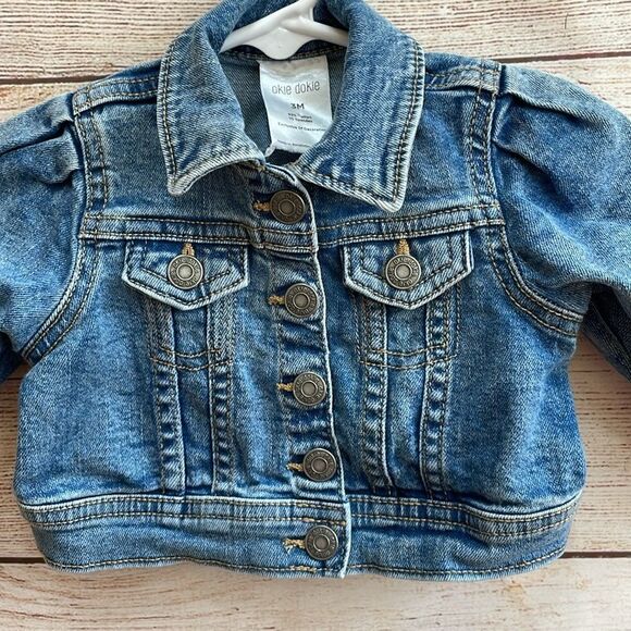 OKIE DOKIE‎ JEAN JACKET SIZE 3 MONTHS - Picture 3 of 4